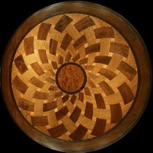 wood floor medallion