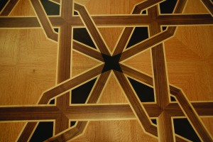 Burns Close up Wood Floor Medallions, Inlays & Designer Parquets