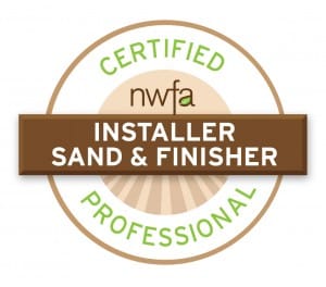 Certified wood flooring specialist badge by n w f a