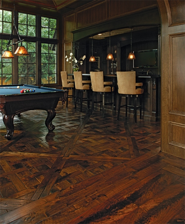 Wood Floor Medallions, Inlays & Designer Parquets