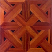 overlapping pattern wood floor design