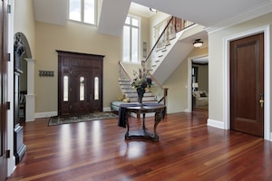 Foyer with Wood Floor Picture