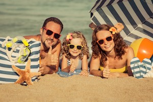 Family on Beach Picture