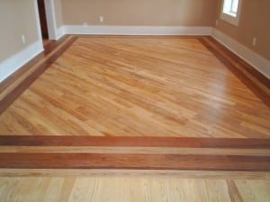 Wood Floor Dining Room Border Picture