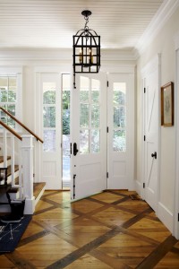 Wood Floor Foyer Squares Picture