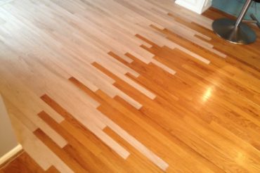 wood floor lace-in