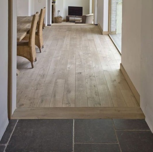 wood floor header