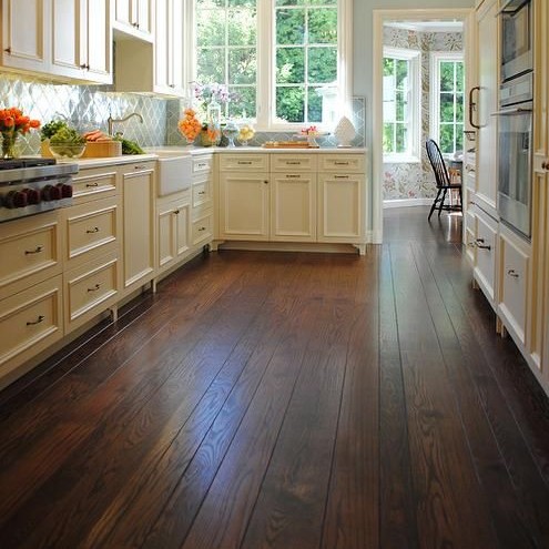 kitchen wood floor alternating widths sbv