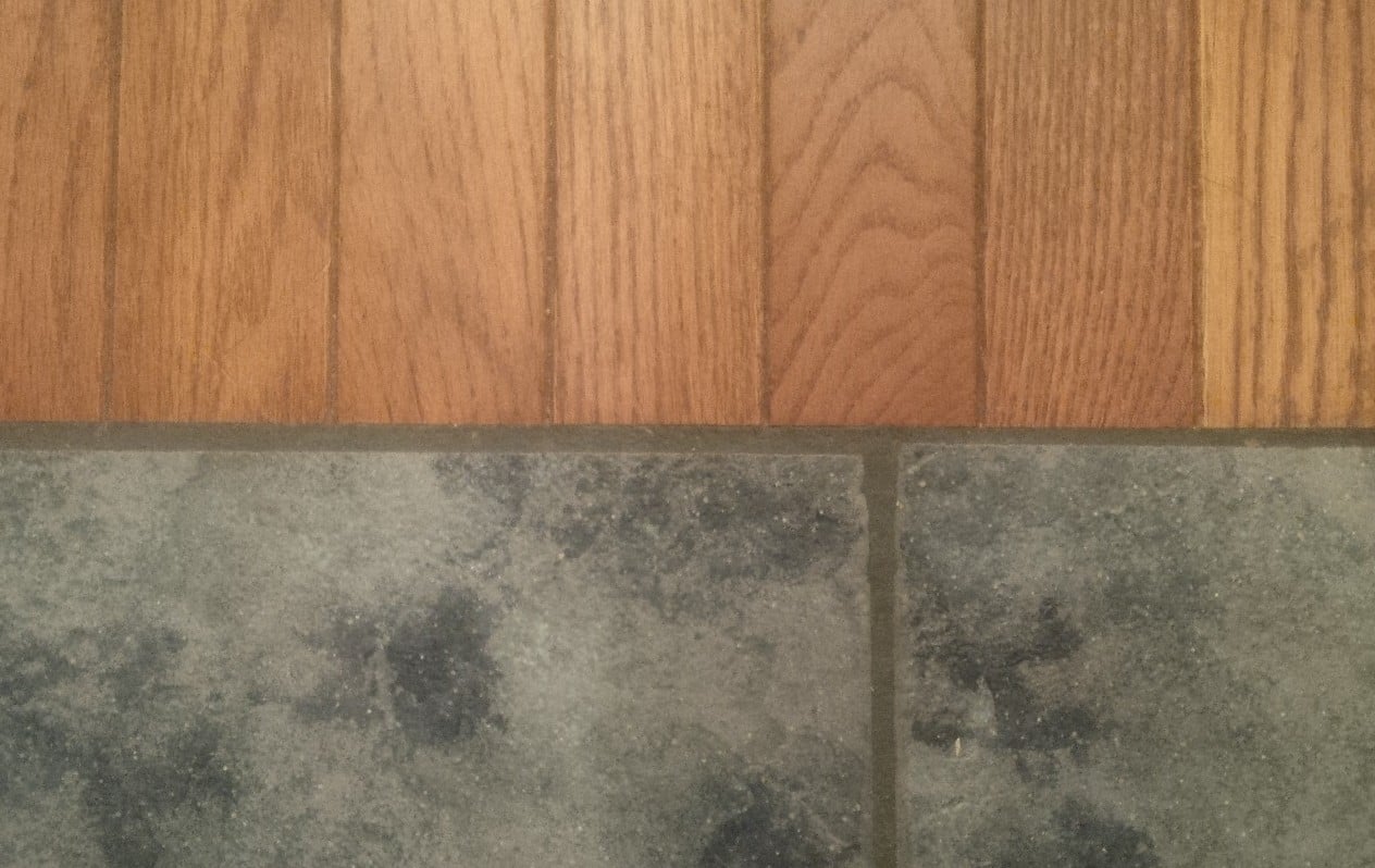 When Wood Floors Meet Tile Important, Hardwood Floor Grout