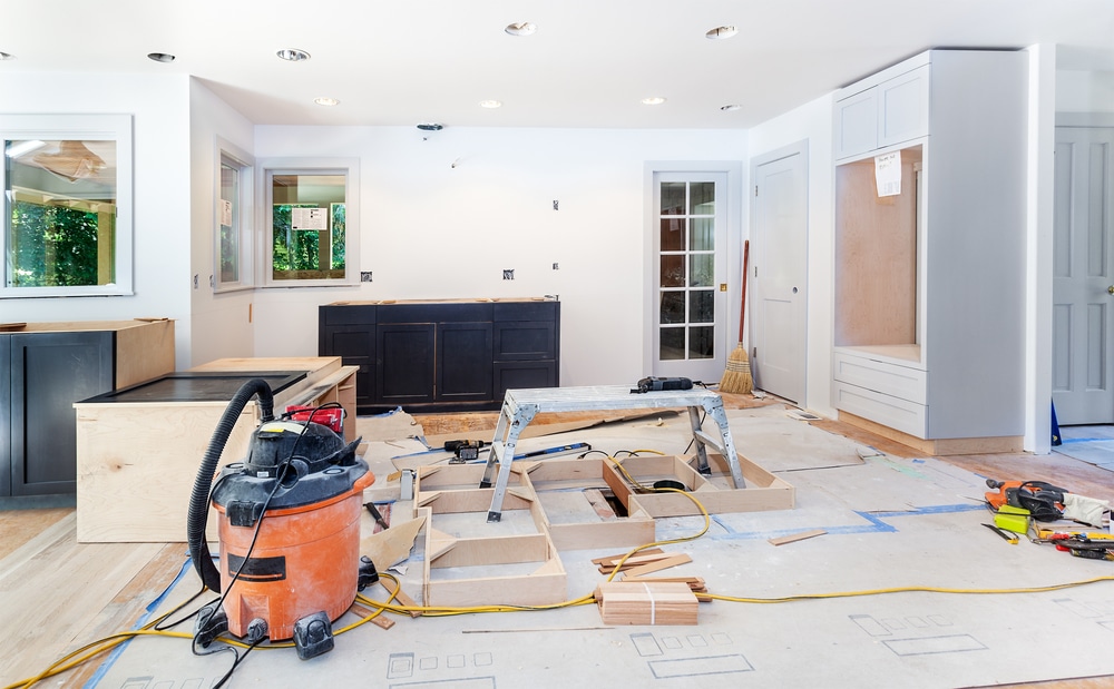 hardwood floor remodeling project