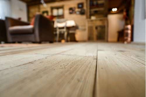 water damage on wood floors