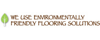 We use environmentally friendly flooring solutions badge