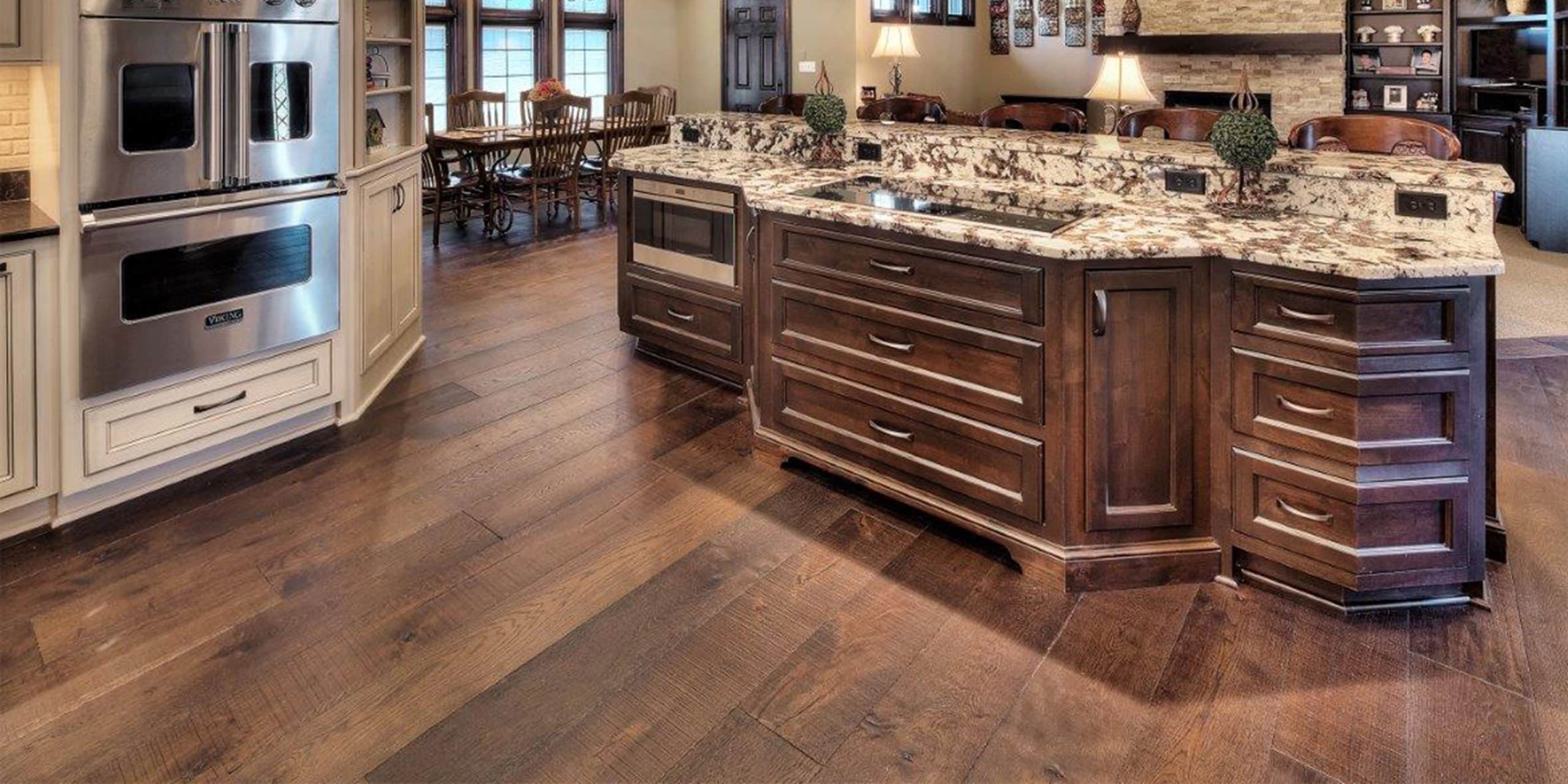 Kitchen with hardwood floors