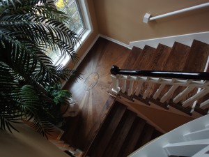 Custom Wood Floor Staircase
